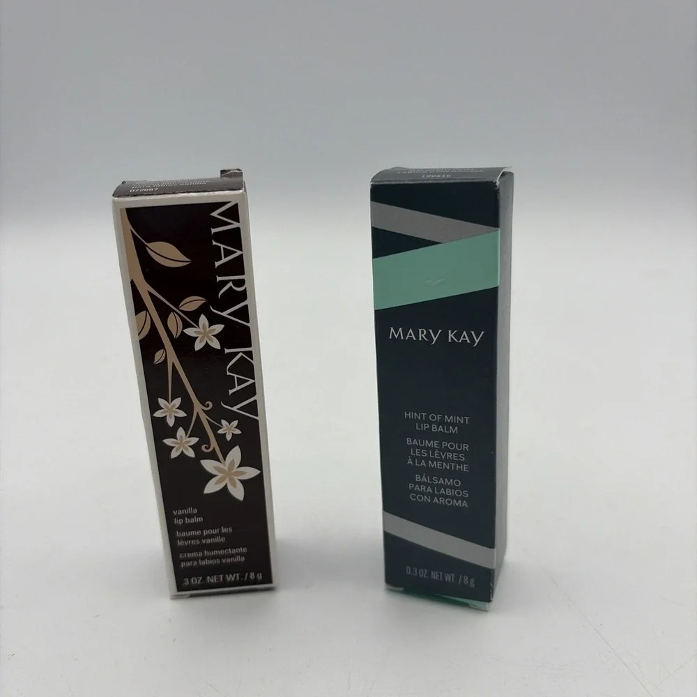Mary Kay Hint Of Mint & Vanilla Lip Balm Lot Of (2) -  New Old Stock